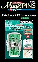 Taylor Seville Originals Comfort Grip Magic Pins Patchwork Extra Fine -Quilting Supplies-Sewing Supplies-Sewing Notions-100 Count