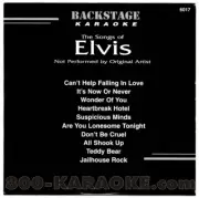 BACKSTAGE KARAOKE CD+G BS6017 CDG ELVIS PRESLEY cdg 10 #1 HITS TEDDY & more
