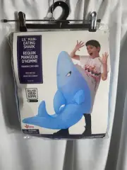 Lil' Man-Eating Shark Costume Halloween Unisex Inflatable Party City NWT