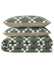 Eddie Bauer Diamond Floral Reversible Quilt Set