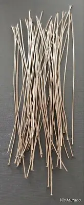 Wire Wrapper Headpins 3" 24 Gauge Nickel Silver Flat Head (Pk 50).Made in USA.