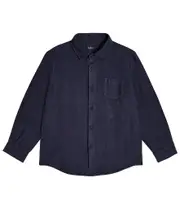 [Il Gufo] Il Gufo Linen polo shirt Y 8 blue