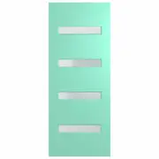 Hume 2340 x 820 x 40mm Entrance Door Newington Translucent Glass XN5