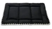 MuttNation Fueled by Miranda Lambert Reversible Double-Sided Pet Mat Black/White