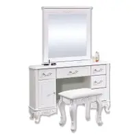 在飛比找蝦皮商城優惠-Boden-艾莉雅3.5尺法式歐風白色化妝桌/鏡台/梳妝台(