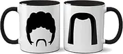 Jules and Verne Mug - Movie Film Classic Fiction Action Gift Present Idea Fun Ceramic Handle Idea Heavy Duty Handle Dishwasher and Microwave Safe (Black Handle)