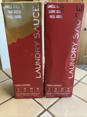 LAUNDRY SAUCE LOT OF 2 FRENCH SAFFRON FABRIC REFRESHER SPRAY WRINKLE RELEASE NEW