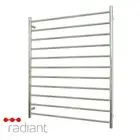 Radiant RTR05 Heated Towel Rail-900 x 1100mm-Mirror Polished-Bottom Left Wiring