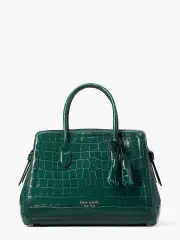 Knott Croc-Embossed Medium Satchel