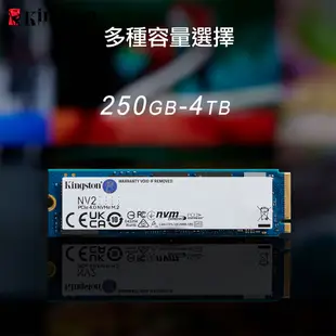 金士頓 Kingston NV2 4TB NVMe PCIe 4.0 SSD 固態硬碟