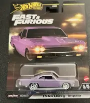 Brand New! Hot Wheels 2025 Premium Fast & Furious 1966 Chevy Impala Purple HTF