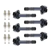 6pcs Ignition Coil + 6pcs Spark Plugs For Honda Pilot Ridgeline MDX Vue V6 3.5L (for: Honda)