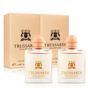 【Trussardi 楚沙迪】組合-玫瑰女性淡香水小香7mlX2入(專櫃公司貨)