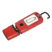 Sealey Rechargeable 360� Inspection Light 3W COB & 1W SMD LED Red Lithium-Polyme