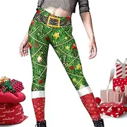 EELHOE Women's Funny Printed Ugly Leggings - Soft Stretchy Seasonal Prints Funny Costume Tights - High Waist Yoga Funny Costumes Tights Znet-au