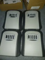 Key Safe 4-Digit Combination Lock Box Wall Mount Storage Safe Security Lot Of 4