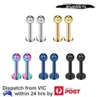x2-x10 Labret Lip Stud Ring Tragus Bar Earring Surgical Steel Piercing Jewellery
