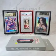 Aluminum Magnetic Display Case For PSA/BGS/CGC Graded Slabs TCG