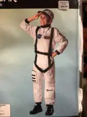 Astronaut Flight Commander Halloween costume - size LARGE (10-12) UP TO 90 LBS