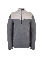 Spyder Encore Half Zip Fleece Jacket (M) Grey Medium NWT $150