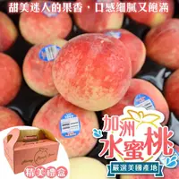 在飛比找momo購物網優惠-【WANG 蔬果】美國加州水蜜桃大顆10顆x1盒(250g/