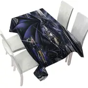 Dark Art Dead of Winter Dragon and Warriors Tablecloth