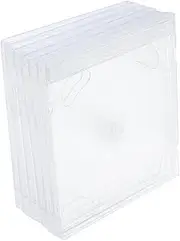 6 Pack Cd Holder Box Organizer Disc Storage Case for Cd Dvd Travel-friendly