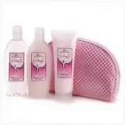 FREESIA SPA TO GO Collection Bath Kit Pink Tote Bag Mothers Day Gift Mom Sister