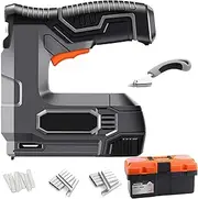 Cordless Nail Gun, Nail Gun Battery Powered, 95 Times/Minute, 2000Mah Lithium, Electric Staple Gun for Upholstery and Carpentry, Include 14-Inch Tool Box/Nail Remover/2000 Nails