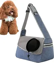Small Dog Carrier Sling - Shoulder Bag Pet Sling Carrier | Adjustable Dog Carrier, Breathable Puppy Carrier, Dog Carry Bag with Storage Pocket for Cats Small Dogs