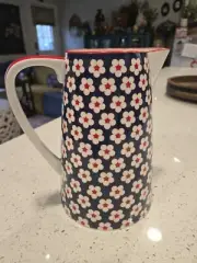 Christopher Vine Australia Cotton Bud Brocca Blue Pitcher Jug SHIPS FROM USA