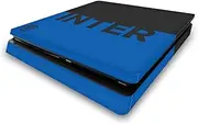 Official Inter Milan Blue and Black Full Logo Vinyl Sticker Gaming Skin Decal Cover Compatible with Sony Playstation 4 PS4 Slim Console