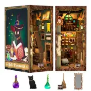 Book Nook Kit, DIY Miniature House Building Room Kit Puzzle Halloween
