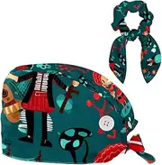 [YTYVAGT] Scrub Caps Women,Scrub Hats Suitable for Women,Cartoon Pirate Ocean Theme
