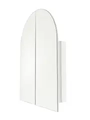 Aura 900mm Arch Shaving Cabinet with Backlit LED Mirror