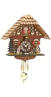 Kuckulino Black Forest Clock with quartz movement and cuckoo ch.. TU 2054 PQ NEW