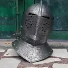 Medieval Knight Tournament Close Armor Replica Solid Steel Halloween Helmet