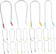 WOFASHPURET 32 Pcs Replacement Clips for Hot Rollers Versatile Hair Curling Securing Pins Shaped Clamps for Various Hairstyles Easy Operation Quick Heating for Home Salon Use