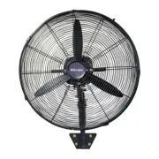 Dimplex Black 50cm High Velocity 180W Oscillating Wall Mounted Fan w/ Remote