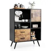 Storage Cabinet Kitchen Cupboard Industrial Wooden Sideboard Cafe