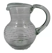GLOBEIN CRISTALUC STRIPED ICED TEA PITCHER HANDBLOWN GLASS