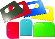 ROYLCO R5451 3 by 5-Inch Paint Scrapers, 4 Designs, 7-Count
