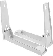 LOORGVEL 2Pcs Wall Mount Microwave Oven Bracket Durable Kitchen Shelf Space Saving Wall Mounted Oven Stand for Efficient Kitchen Organization