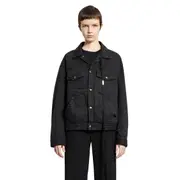 [ANN DEMEULEMEESTER] Marthe 5 Pocket High-Comfort Denim Blouson Grey