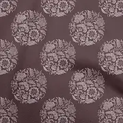 oneOone Viscose Chiffon Maroon Fabric Asian Batik Floral Sewing Material Print Fabric by The Yard 42 Inch Wide