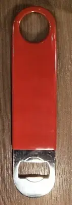 Flat Bottle Opener with Silicone Grip