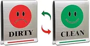 Dishwasher Clean Dirty Sign Magnet Free,Stainless Steel Interior Indicator, Reversible Dish Washer Sign Hanging Inside The Dishwasher