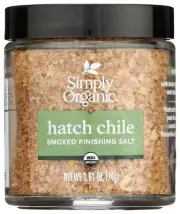 Simply Organic Smoked Hatch Chili Finishing Salt 2.61 oz (Pack Of 6)
