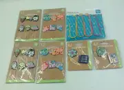 Decorative Giant Paper Clips Backpack Pins Space Theme School Supplies Lot 7