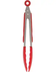 [The Cooks Collective] Tongs with Silicone Tip 23cm in Red